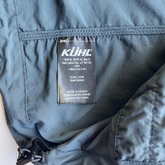 Kuhl Project Mens Jacket Full Zip Packable Hood Windbreaker Outdoors Branded - Picture 11 of 14